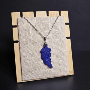 آویز لاجورد افغان طرح برگ کد 368