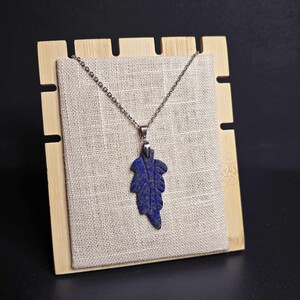 آویز لاجورد افغان طرح برگ کد 370