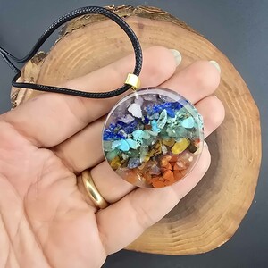 گردنبند درخت زندگی هفت چاکرا رزینی