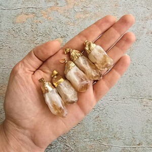 آویز سیترین  راف زرکوب