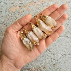 آویز سیترین  راف زرکوب