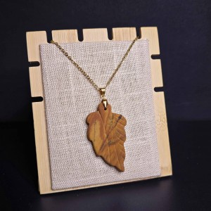 آویز کلسیت (مرمر) طرح برگ (24)