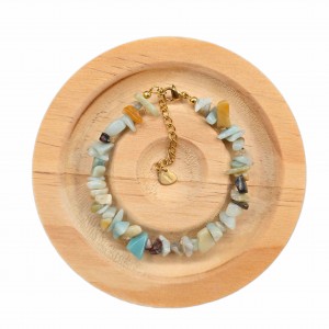 دستبند سنگ آمازونیت نامنظم