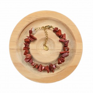 دستبند سنگ جاسپر نامنظم