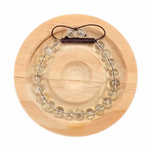 دستبند سنگ سیترین شفاف (مردانه)