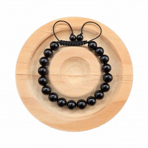 دستبند  سنگ تورمالین سیاه