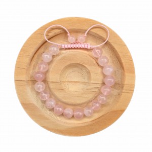 دستبند  سنگ کوارتز صورتی ماداگاسکار