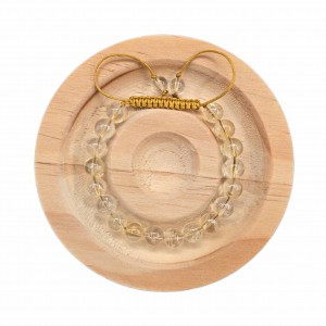 دستبند سنگ سیترین شفاف