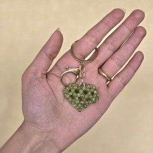 جاکلیدی قلب سه بعدی زبرجد