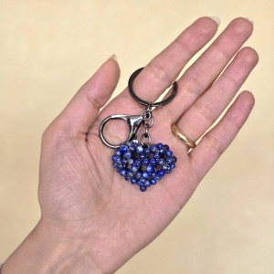 جاکلیدی قلب سه بعدی لاجورد