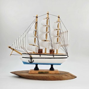 کشتی چوبی وارداتی 19 سانت