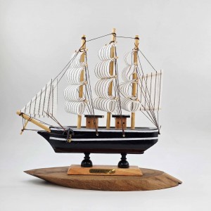 کشتی چوبی وارداتی 19 سانت