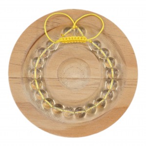 دستبند سنگ کوارتز زرد درجه 1