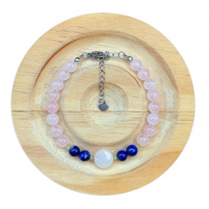 دستبند سنگ ماه تولد مهر