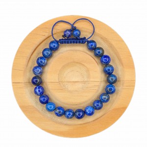 دستبند سنگ  لاجورد (مردانه)