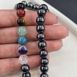 تسبیح 33 عددی حفاظت یک طرف سنگ چاکرا طرح 3