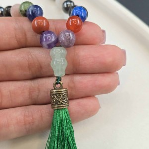 تسبیح 33 سنگ راز قدرت و شیخک کدوقلیانی اونتورین