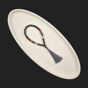 تسبیحک 33 عددی حدید و هفت چاکرا