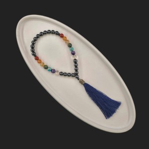 تسبیح 33 عددی حفاظت دو طرف سنگ چاکرا طرح 2