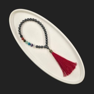 تسبیح 33 عددی حفاظت یک طرف سنگ چاکرا طرح 3