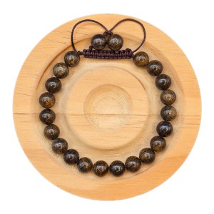 دستبند سنگ برنزیت(مردانه)