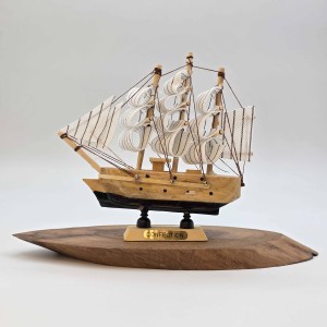 کشتی چوبی وارداتی 13 سانت