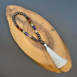 تسبیحک 33 عددی حدید و هفت چاکرا