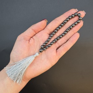تسبیحک 33 عددی حدید ریشه طوسی
