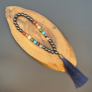 تسبیح 33 عددی حفاظت دو طرف سنگ چاکرا طرح 2