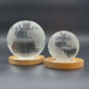 گوی کره زمین کریستالی بدون پایه