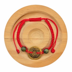 دستبند بافت سکه فنگشویی و یشم نفرایت کانادا