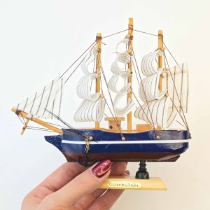 کشتی چوبی وارداتی 15 سانت