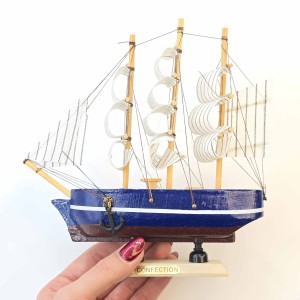 کشتی چوبی وارداتی 17 سانت