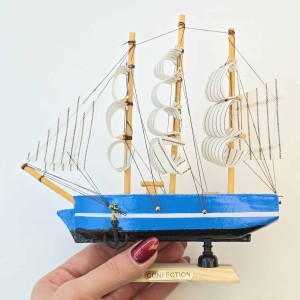 کشتی چوبی وارداتی 17سانت