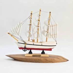 کشتی چوبی وارداتی 17 سانت