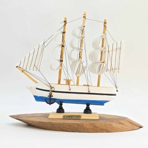 کشتی چوبی وارداتی 17 سانت