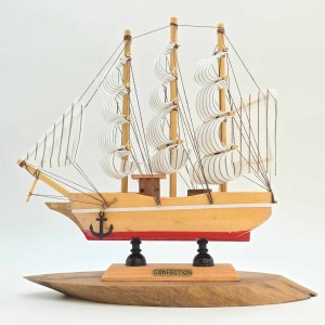 کشتی چوبی وارداتی  19 سانت