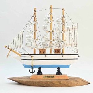 کشتی چوبی وارداتی 19 سانت