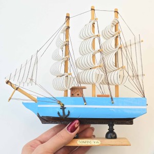 کشتی چوبی وارداتی 19 سانت