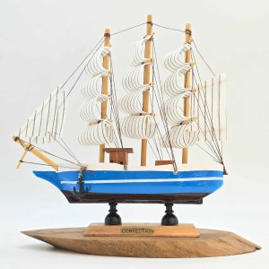 کشتی چوبی وارداتی 19 سانت