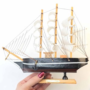 کشتی چوبی وارداتی 23 سانت