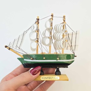 کشتی چوبی وارداتی 11 سانت