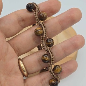 دستبند بافت چشم ببر