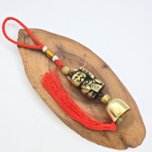 آویز گربه شانس و زنگوله برنجی