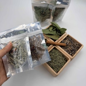 پک ۴ گیاه خاص شمع تراپی با چوب دارچین هدیه
