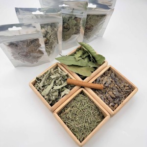 پک ۴ گیاه خاص شمع تراپی با چوب دارچین هدیه