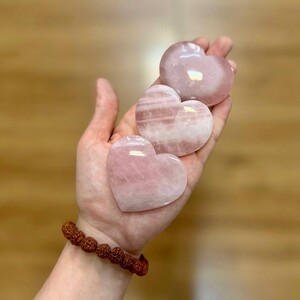 کوارتز صورتی قلبی سایز سه