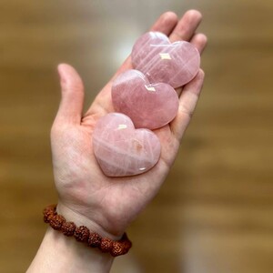 کوارتز صورتی قلبی سایز یک