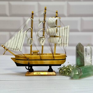 کشتی چوبی وارداتی 17 سانت