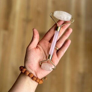 رولر کوارتز صورتی دو طرفه